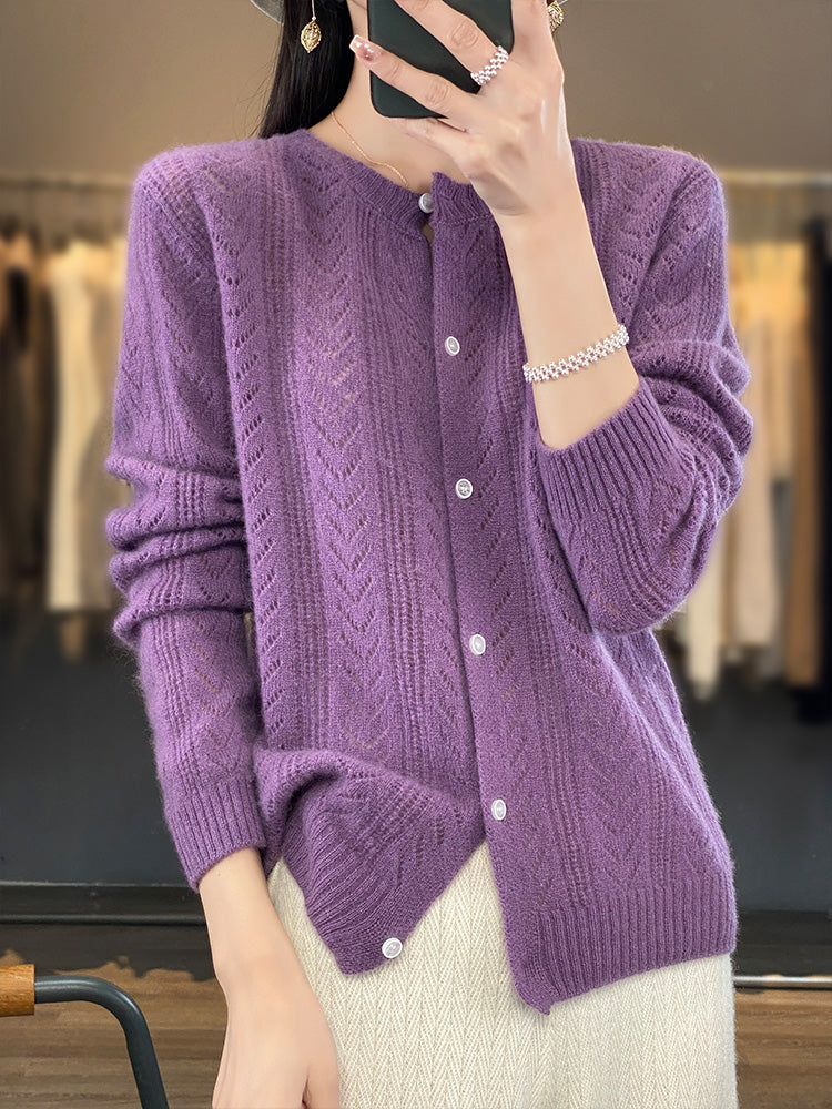 Helen® - Cardigan i merinoull